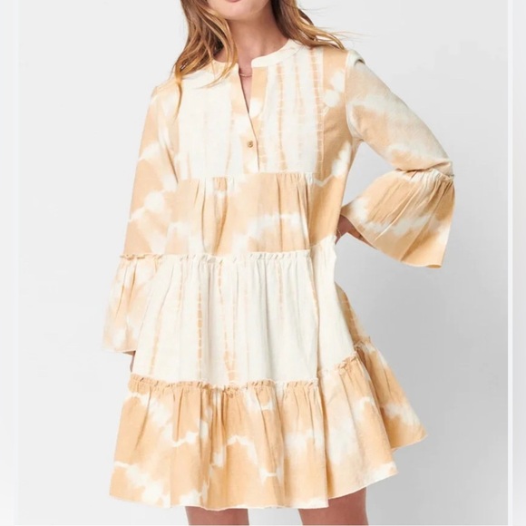 Faherty La Vida Tie Dye Dress Size M